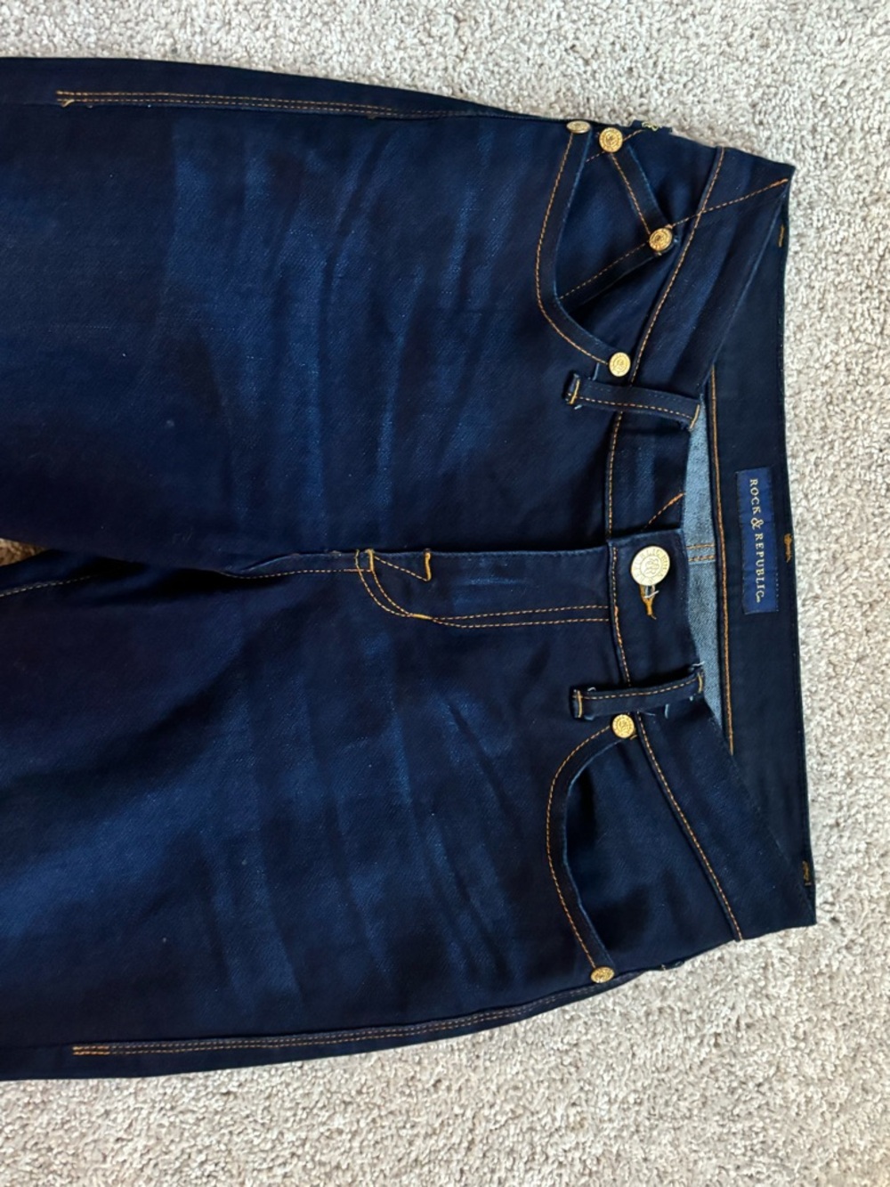 Rock & Republic Dark Blue Boot Cut Jeans - Picture 4 of 7